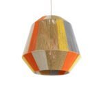 GLOBOSTAR® SALERNO 02289 Boho Κρεμαστό Φωτιστικό Οροφής με Ντουί 1 x E27 AC 220-240V IP20 - Πολύχρωμο - Μ50 x Π50 x Υ50cm - Image 2