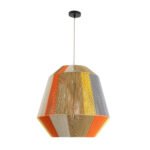 GLOBOSTAR® SALERNO 02289 Boho Κρεμαστό Φωτιστικό Οροφής με Ντουί 1 x E27 AC 220-240V IP20 - Πολύχρωμο - Μ50 x Π50 x Υ50cm - Image 4