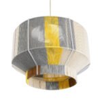 GLOBOSTAR® SALERNO 02290 Boho Κρεμαστό Φωτιστικό Οροφής με Ντουί 1 x E27 AC 220-240V IP20 - Πολύχρωμο - Μ50 x Π50 x Υ35cm - Image 6