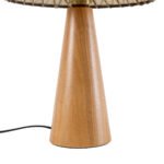 GLOBOSTAR® MASPALOMAS 02291 Boho Επιτραπέζιο Φωτιστικό Πορτατίφ με Ντουί 1 x E27 AC 220-240V IP20 - Καφέ & Μπεζ - Μ30 x Π30 x Υ45cm - Image 6