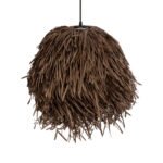GLOBOSTAR® GUADELOUPE 02293 Boho Κρεμαστό Φωτιστικό Οροφής με Ντουί 1 x E27 AC 220-240V IP20 - Καφέ - Μ50 x Π50 x Υ40cm - Image 7
