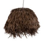 GLOBOSTAR® GUADELOUPE 02294 Boho Κρεμαστό Φωτιστικό Οροφής με Ντουί 1 x E27 AC 220-240V IP20 - Καφέ - Μ80 x Π80 x Υ60cm - Image 5