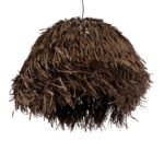 GLOBOSTAR® GUADELOUPE 02294 Boho Κρεμαστό Φωτιστικό Οροφής με Ντουί 1 x E27 AC 220-240V IP20 - Καφέ - Μ80 x Π80 x Υ60cm - Image 6