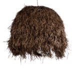 GLOBOSTAR® GUADELOUPE 02295 Boho Κρεμαστό Φωτιστικό Οροφής με Ντουί 1 x E27 AC 220-240V IP20 - Καφέ - Μ120 x Π120 x Υ100cm - Image 5