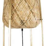 GLOBOSTAR® MEILANI 02301 Boho Επιδαπέδιο Φωτιστικό με Ντουί 1 x E27 AC 220-240V IP20 - Χρυσό & Μπεζ - Μ40 x Π40 x Υ150cm - Image 6