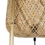 GLOBOSTAR® MEILANI 02301 Boho Επιδαπέδιο Φωτιστικό με Ντουί 1 x E27 AC 220-240V IP20 - Χρυσό & Μπεζ - Μ40 x Π40 x Υ150cm - Image 7