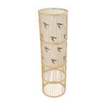 GLOBOSTAR® FALKLAND 02307 Boho Επιδαπέδιο Φωτιστικό με Ντουί 1 x E27 AC 220-240V IP20 - Μπεζ - Μ30 x Π30 x Υ100cm - Image 5