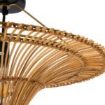 GLOBOSTAR® PALERMO 02308 Boho Φωτιστικό Οροφής με Ντουί 1 x E27 AC 220-240V IP20 - Καφέ - Μ60 x Π60 x Υ36cm - Image 6