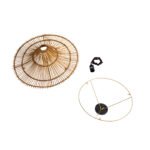 GLOBOSTAR® PALERMO 02308 Boho Φωτιστικό Οροφής με Ντουί 1 x E27 AC 220-240V IP20 - Καφέ - Μ60 x Π60 x Υ36cm - Image 9