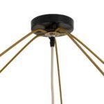 GLOBOSTAR® PALERMO 02309 Boho Φωτιστικό Οροφής με Ντουί 1 x E27 AC 220-240V IP20 - Μπεζ - Μ150 x Π150 x Υ78cm - Image 8