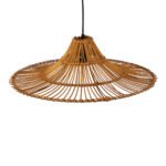 GLOBOSTAR® PALERMO 02310 Boho Κρεμαστό Φωτιστικό Οροφής με Ντουί 1 x E27 AC 220-240V IP20 - Καφέ - Μ60 x Π60 x Υ18cm - Image 7