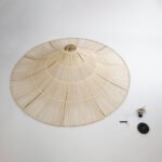 GLOBOSTAR® PALERMO 02311 Boho Κρεμαστό Φωτιστικό Οροφής με Ντουί 1 x E27 AC 220-240V IP20 - Μπεζ - Μ160 x Π160 x Υ45cm - Image 10