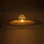 GLOBOSTAR® PALERMO 02311 Boho Κρεμαστό Φωτιστικό Οροφής με Ντουί 1 x E27 AC 220-240V IP20 - Μπεζ - Μ160 x Π160 x Υ45cm - Image 3