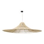 GLOBOSTAR® PALERMO 02311 Boho Κρεμαστό Φωτιστικό Οροφής με Ντουί 1 x E27 AC 220-240V IP20 - Μπεζ - Μ160 x Π160 x Υ45cm - Image 4