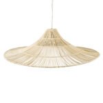 GLOBOSTAR® PALERMO 02311 Boho Κρεμαστό Φωτιστικό Οροφής με Ντουί 1 x E27 AC 220-240V IP20 - Μπεζ - Μ160 x Π160 x Υ45cm - Image 7