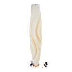 GLOBOSTAR® CERULEAN 02312 Μοντέρνο Επιδαπέδιο Φωτιστικό με Ντουί 1 x E27 AC 220-240V IP20 - Μπεζ & Λευκό - Μ30 x Π30 x Υ155cm - Image 6