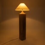 GLOBOSTAR® LAFRONTERA 02314 Boho Επιδαπέδιο Φωτιστικό με Ντουί 1 x E27 AC 220-240V IP20 - Καφέ & Μπεζ - Μ55 x Π55 x Υ140cm - Image 3