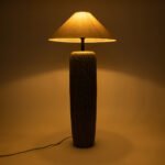 GLOBOSTAR® OLIANA 02315 Boho Επιδαπέδιο Φωτιστικό με Ντουί 1 x E27 AC 220-240V IP20 - Γκρι & Μπεζ - Μ55 x Π55 x Υ110cm - Image 3