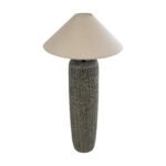 GLOBOSTAR® OLIANA 02315 Boho Επιδαπέδιο Φωτιστικό με Ντουί 1 x E27 AC 220-240V IP20 - Γκρι & Μπεζ - Μ55 x Π55 x Υ110cm - Image 5