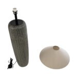 GLOBOSTAR® OLIANA 02315 Boho Επιδαπέδιο Φωτιστικό με Ντουί 1 x E27 AC 220-240V IP20 - Γκρι & Μπεζ - Μ55 x Π55 x Υ110cm - Image 9