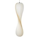 GLOBOSTAR® PRAIA 02316 Μοντέρνο Κρεμαστό Φωτιστικό Οροφής με Ντουί 2 x E27 AC 220-240V IP20 - Μπεζ & Λευκό - Μ25 x Π25 x Υ112cm - Image 6