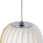 GLOBOSTAR® PRAIA 02316 Μοντέρνο Κρεμαστό Φωτιστικό Οροφής με Ντουί 2 x E27 AC 220-240V IP20 - Μπεζ & Λευκό - Μ25 x Π25 x Υ112cm - Image 8