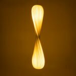 GLOBOSTAR® PRAIA 02317 Μοντέρνο Κρεμαστό Φωτιστικό Οροφής με Ντουί 2 x E27 AC 220-240V IP20 - Μπεζ & Λευκό - Μ25 x Π25 x Υ145cm - Image 3