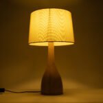 GLOBOSTAR® BERKBAY 02319 Boho Επιτραπέζιο Φωτιστικό Πορτατίφ με Ντουί 1 x E27 AC 220-240V IP20 - Μπεζ - Μ32 x Π32 x Υ55cm - Image 3