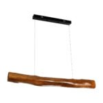 GLOBOSTAR® KATRINA 02320 Μοντέρνο Κρεμαστό Φωτιστικό Οροφής LED 24W 1920lm 120° AC 220-240V IP20 Φυσικό Λευκό 4500K - Lumileds SMD Chip - Καφέ - Μ10 x Π10 x Υ100cm - 2 Χρόνια Εγγύηση - Image 4