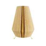 GLOBOSTAR® SALERNO 02331 Boho Επιδαπέδιο Φωτιστικό με Ντουί 1 x E27 AC 220-240V IP20 - Μπεζ & Καφε - Μ50 x Π50 x Υ70cm - Image 4