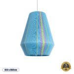 GLOBOSTAR® SALERNO 02336 Boho Κρεμαστό Φωτιστικό Οροφής με Ντουί 1 x E27 AC 220-240V IP20 - Πολύχρωμο - Μ50 x Π50 x Υ60cm