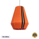 GLOBOSTAR® SALERNO 02337 Boho Κρεμαστό Φωτιστικό Οροφής με Ντουί 1 x E27 AC 220-240V IP20 - Πολύχρωμο - Μ50 x Π50 x Υ60cm
