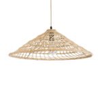 GLOBOSTAR® KAIA 02346 Boho Κρεμαστό Φωτιστικό Οροφής με Ντουί 1 x E27 AC 220-240V IP20 - Μπεζ - Μ60 x Π60 x Υ20cm - Image 2