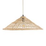 GLOBOSTAR® KAIA 02346 Boho Κρεμαστό Φωτιστικό Οροφής με Ντουί 1 x E27 AC 220-240V IP20 - Μπεζ - Μ60 x Π60 x Υ20cm - Image 5