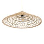 GLOBOSTAR® KAIA 02346 Boho Κρεμαστό Φωτιστικό Οροφής με Ντουί 1 x E27 AC 220-240V IP20 - Μπεζ - Μ60 x Π60 x Υ20cm - Image 6