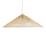 GLOBOSTAR® KAIA 02347 Boho Κρεμαστό Φωτιστικό Οροφής με Ντουί 1 x E27 AC 220-240V IP20 - Μπεζ - Μ80 x Π80 x Υ26cm - Image 5