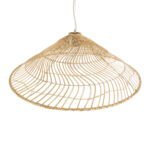 GLOBOSTAR® KAIA 02347 Boho Κρεμαστό Φωτιστικό Οροφής με Ντουί 1 x E27 AC 220-240V IP20 - Μπεζ - Μ80 x Π80 x Υ26cm - Image 7