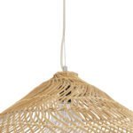 GLOBOSTAR® KAIA 02347 Boho Κρεμαστό Φωτιστικό Οροφής με Ντουί 1 x E27 AC 220-240V IP20 - Μπεζ - Μ80 x Π80 x Υ26cm - Image 9