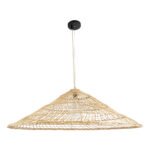 GLOBOSTAR® KAIA 02348 Boho Κρεμαστό Φωτιστικό Οροφής με Ντουί 1 x E27 AC 220-240V IP20 - Μπεζ - Μ100 x Π100 x Υ30cm - Image 4