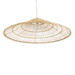 GLOBOSTAR® KAIA 02348 Boho Κρεμαστό Φωτιστικό Οροφής με Ντουί 1 x E27 AC 220-240V IP20 - Μπεζ - Μ100 x Π100 x Υ30cm - Image 6