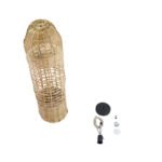 GLOBOSTAR® WAIKIKI 02350 Boho Κρεμαστό Φωτιστικό Οροφής με Ντουί 1 x E27 AC 220-240V IP20 - Μπεζ - Μ20 x Π20 x Υ80cm - Image 11