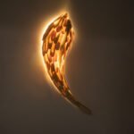 GLOBOSTAR® GOURAMI 02358 Boho Φωτιστικό Τοίχου - Απλίκα με Ντουί 1 x E27 AC 220-240V IP20 - Μπεζ - Μ64 x Π21 x Υ16cm - Image 3