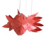 GLOBOSTAR® GOURAMI 02360 Μοντέρνο Κρεμαστό Φωτιστικό Οροφής με Ντουί 1 x E27 AC 220-240V IP20 - Κόκκινο - Μ70 x Π40 x Υ27cm - Image 10