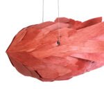 GLOBOSTAR® GOURAMI 02361 Μοντέρνο Κρεμαστό Φωτιστικό Οροφής με Ντουί 1 x E27 AC 220-240V IP20 - Κόκκινο - Μ100 x Π72 x Υ36cm - Image 7