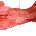 GLOBOSTAR® GOURAMI 02361 Μοντέρνο Κρεμαστό Φωτιστικό Οροφής με Ντουί 1 x E27 AC 220-240V IP20 - Κόκκινο - Μ100 x Π72 x Υ36cm - Image 8