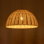 GLOBOSTAR® MONTANA 02378 Boho Κρεμαστό Φωτιστικό Οροφής με Ντουί 1 x E27 AC 220-240V IP20 - Μπεζ - Μ50 x Π50 x Υ25cm - Image 3