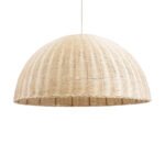 GLOBOSTAR® MONTANA 02379 Boho Κρεμαστό Φωτιστικό Οροφής με Ντουί 1 x E27 AC 220-240V IP20 - Μπεζ - Μ80 x Π80 x Υ40cm - Image 2