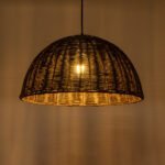 GLOBOSTAR® MONTANA 02381 Boho Κρεμαστό Φωτιστικό Οροφής με Ντουί 1 x E27 AC 220-240V IP20 - Καφέ - Μ50 x Π50 x Υ25cm - Image 3