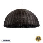 GLOBOSTAR® MONTANA 02382 Boho Κρεμαστό Φωτιστικό Οροφής με Ντουί 1 x E27 AC 220-240V IP20 - Καφέ - Μ80 x Π80 x Υ40cm