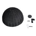 GLOBOSTAR® MONTANA 02383 Boho Κρεμαστό Φωτιστικό Οροφής με Ντουί 1 x E27 AC 220-240V IP20 - Μαύρο - Μ50 x Π50 x Υ25cm - Image 10